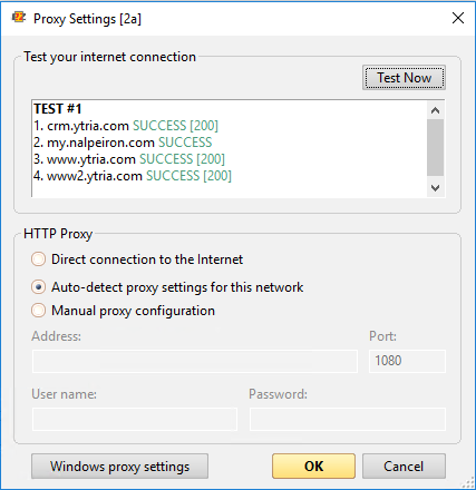 proxy settings